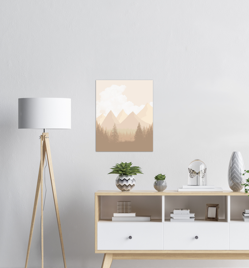 Beige landskap nr.1 | Digital Kunst | Plakat | Poster | Veggkunst