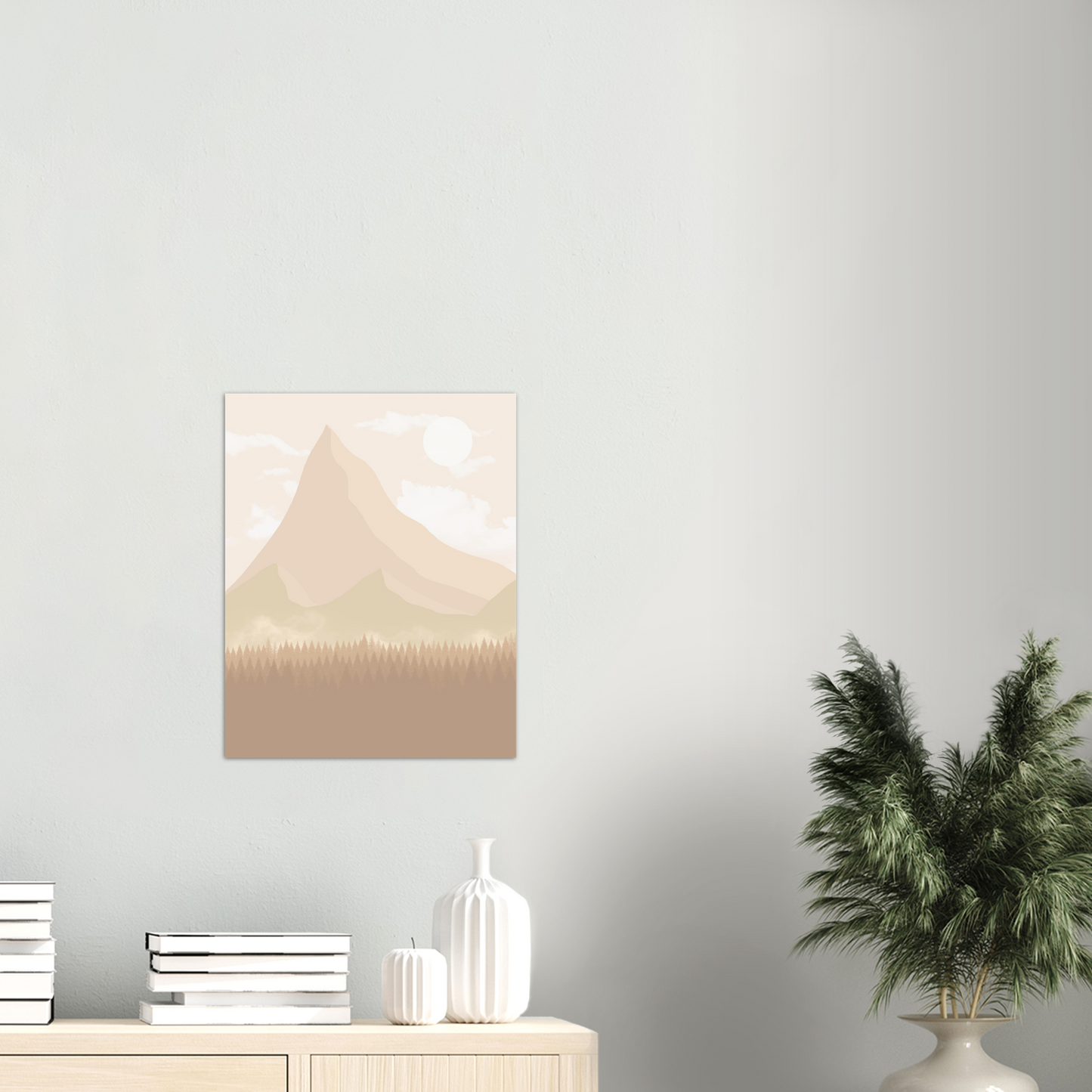 Beige landskap nr.2 | Beige | Plakat | Poster | Veggkunst