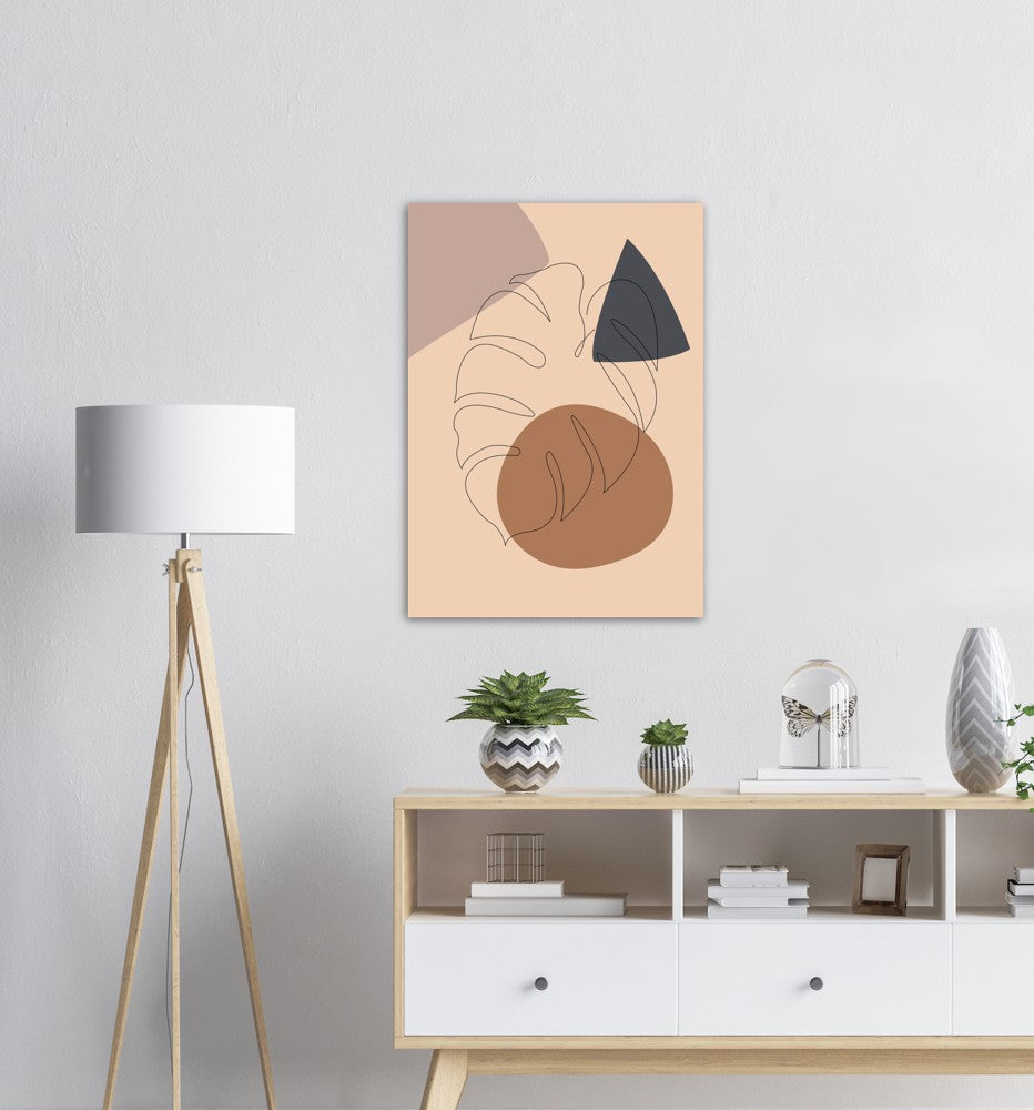 Monstera Nr.2 | Line Art | Poster | Plakat | Abstrakt | Kunst