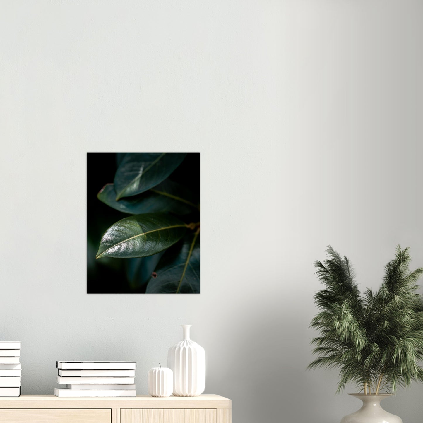 Blader | Fotokunst | Plakat | Poster | Mørkegrønn | Veggkunst'