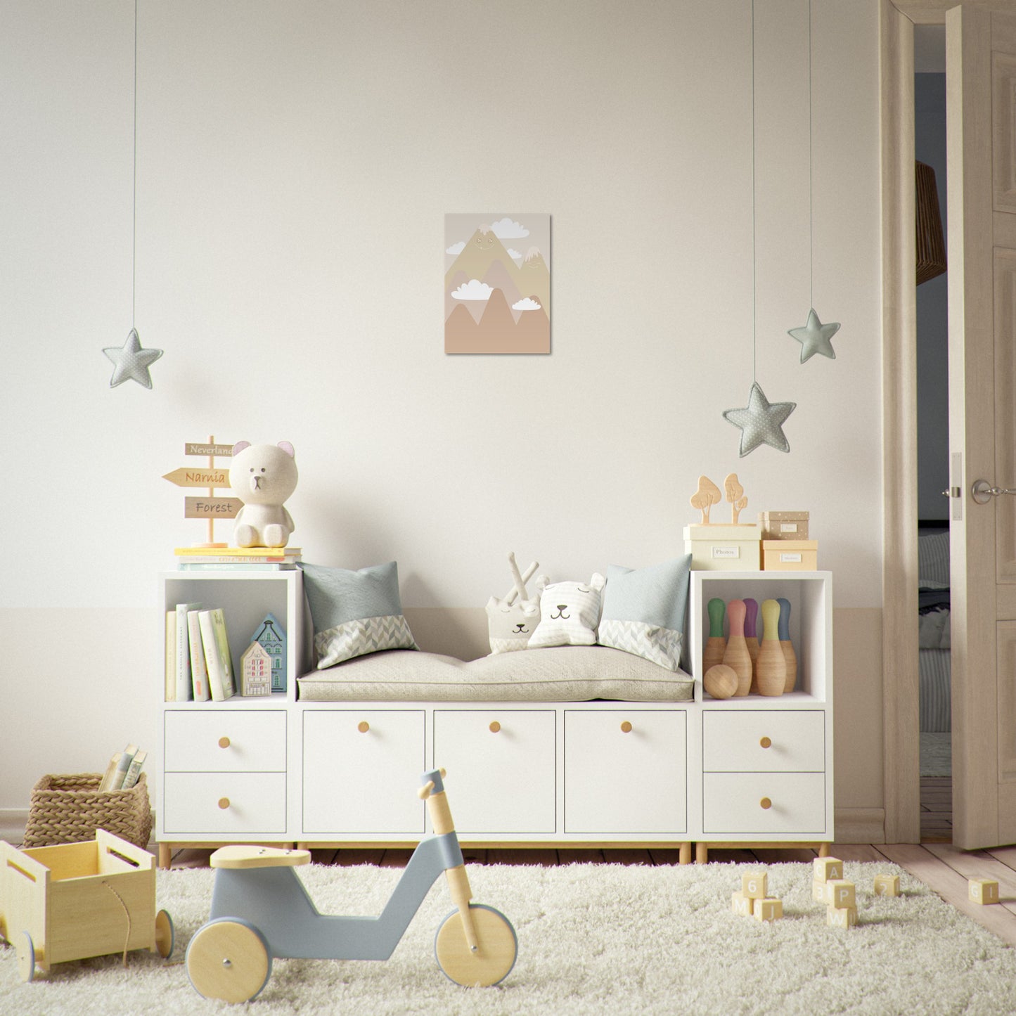 Landskap for barn nr.3 | Kunst til barn | Plakat | Poster | Barnerom