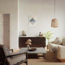 Last inn bildet i Galleri-visningsprogrammet, Trendy Shapes No.4 | Plakat | Poster | Jotun 0486 Silke, 1973 Antikkgrå, 5504 Costal Blue, 5503 Natural Blue, 1520 Cheerful Peach
