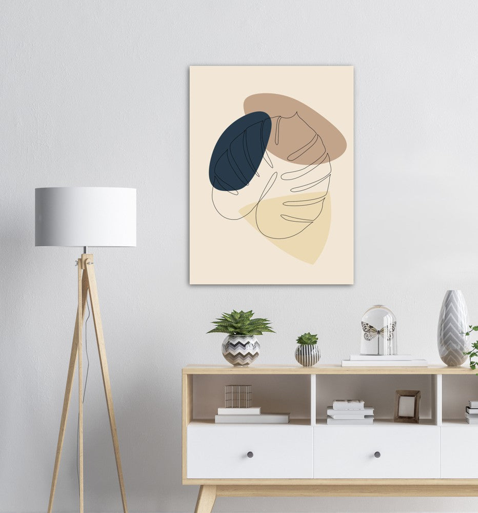 Monstera Nr.3 | Line Art | Poster | Plakat | Abstrakt | Kunst