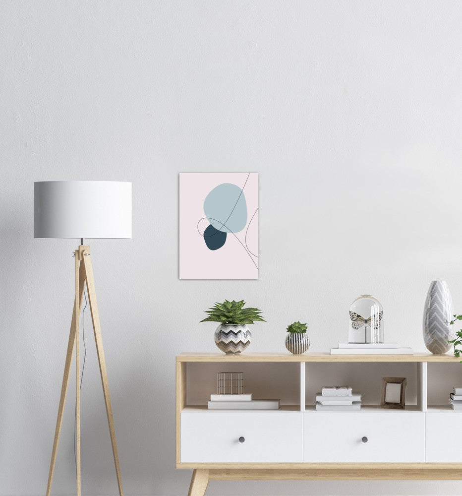Blue Wind No.2 | Abstrakt | Line Art | Trendfarger | Kunst | Poster | Plakat