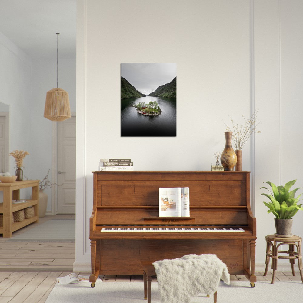 Hytten på øyen | Fotokunst | Plakat