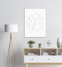 Last inn bildet i Galleri-visningsprogrammet, Monstera Nr.6 | Line Art | Poster | Plakat | Abstrakt | Kunst
