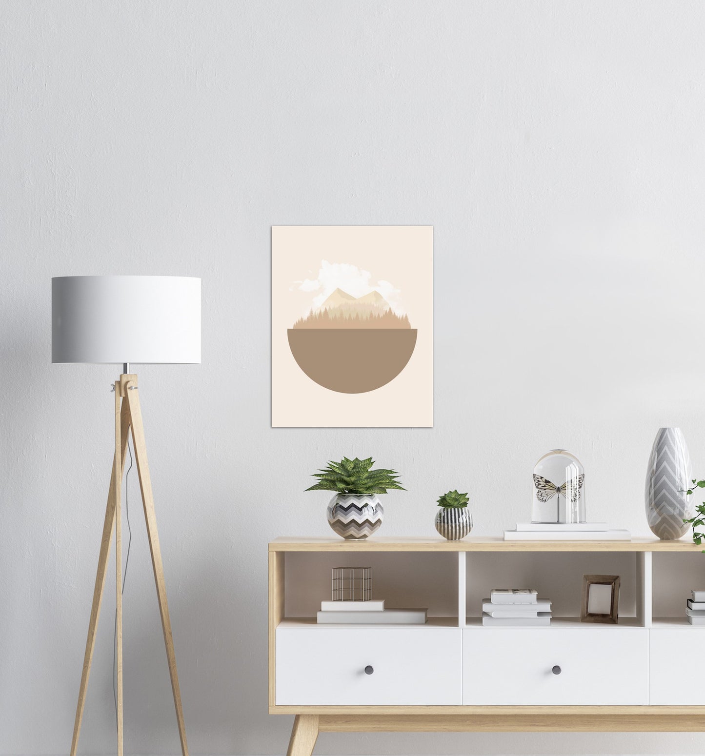 Jordklode Beige nr.2 | Digital Kunst | Plakat | Poster | Veggkunst | Beige