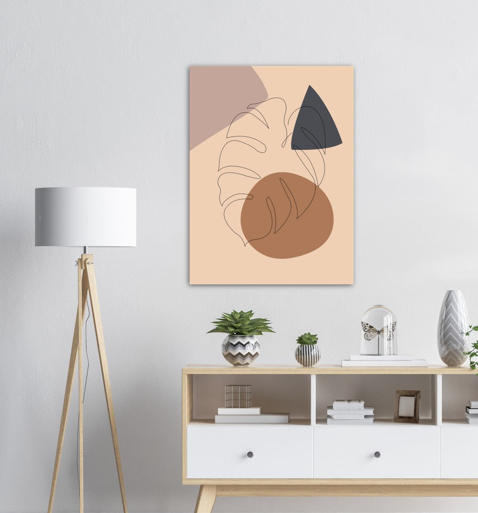Monstera Nr.2 | Line Art | Poster | Plakat | Abstrakt | Kunst