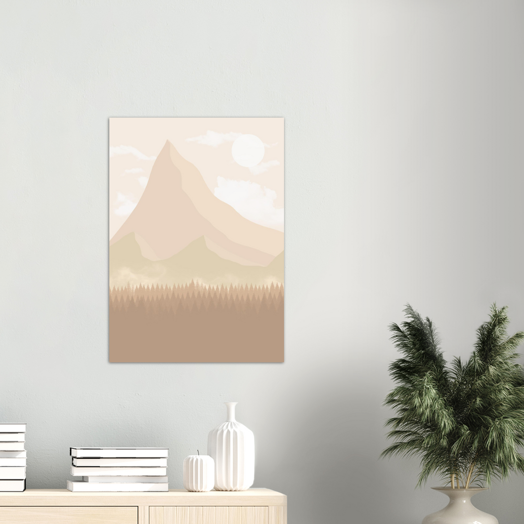 Beige landskap nr.2 | Digital Kunst | Plakat | Poster | Veggkunst