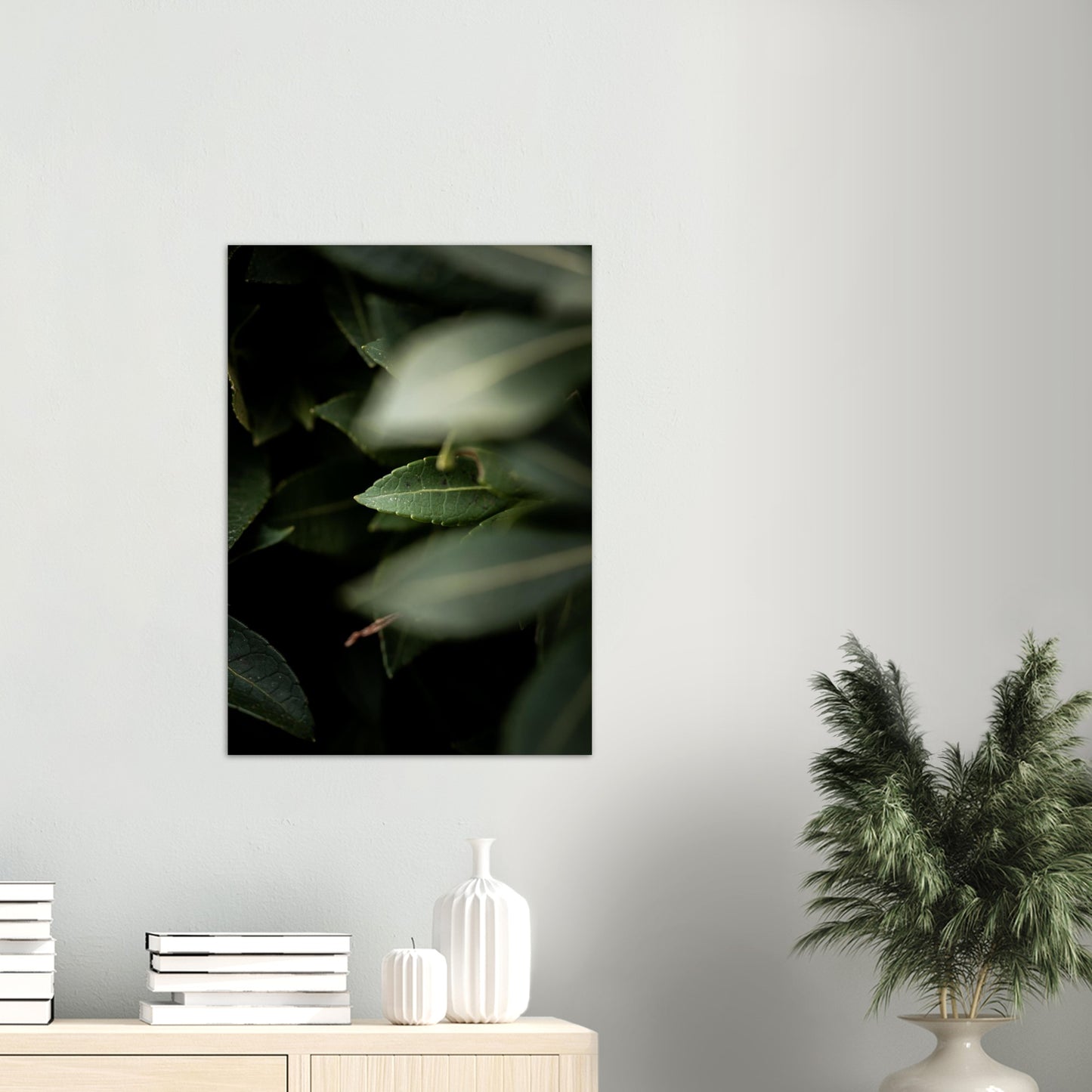 Blader nr.5 | Fotokunst | Plakat | Poster | Veggkunst | Mørkegrønn