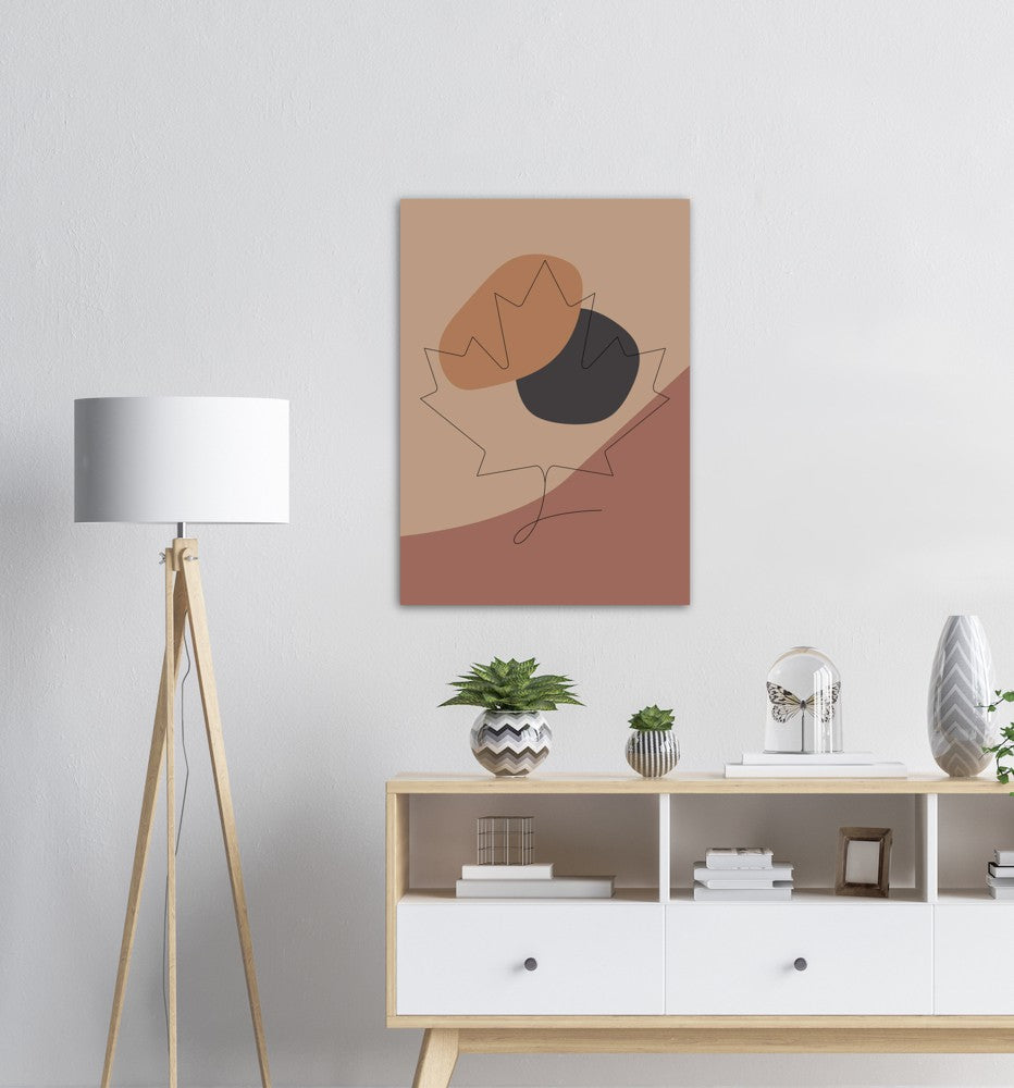 Lønneblad Nr.2 | Line Art | Poster | Plakat | Abstrakt | Kunst