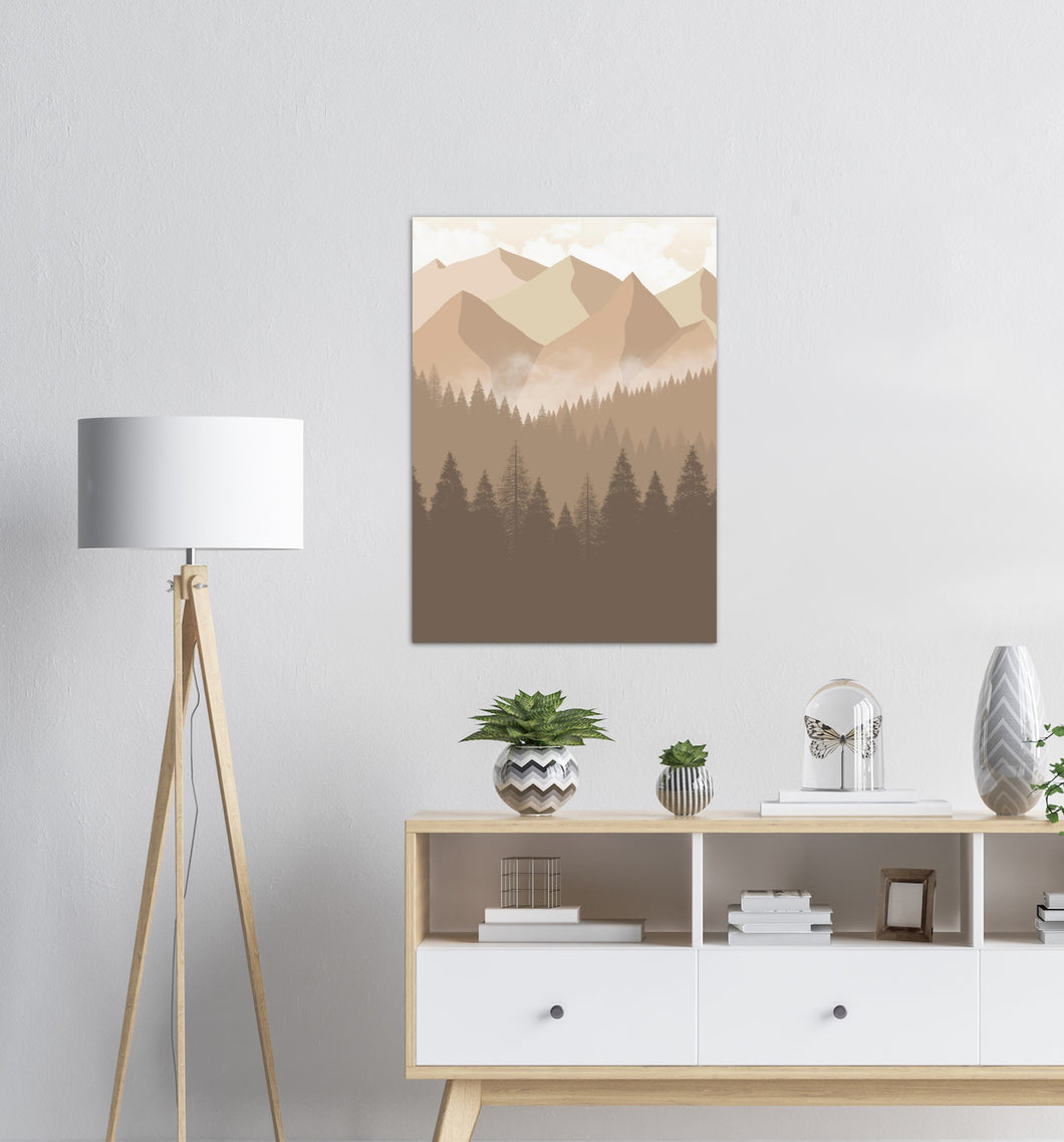 Beige Landskap nr.8 | Digital Kunst | Plakat | Poster | Veggkunst 