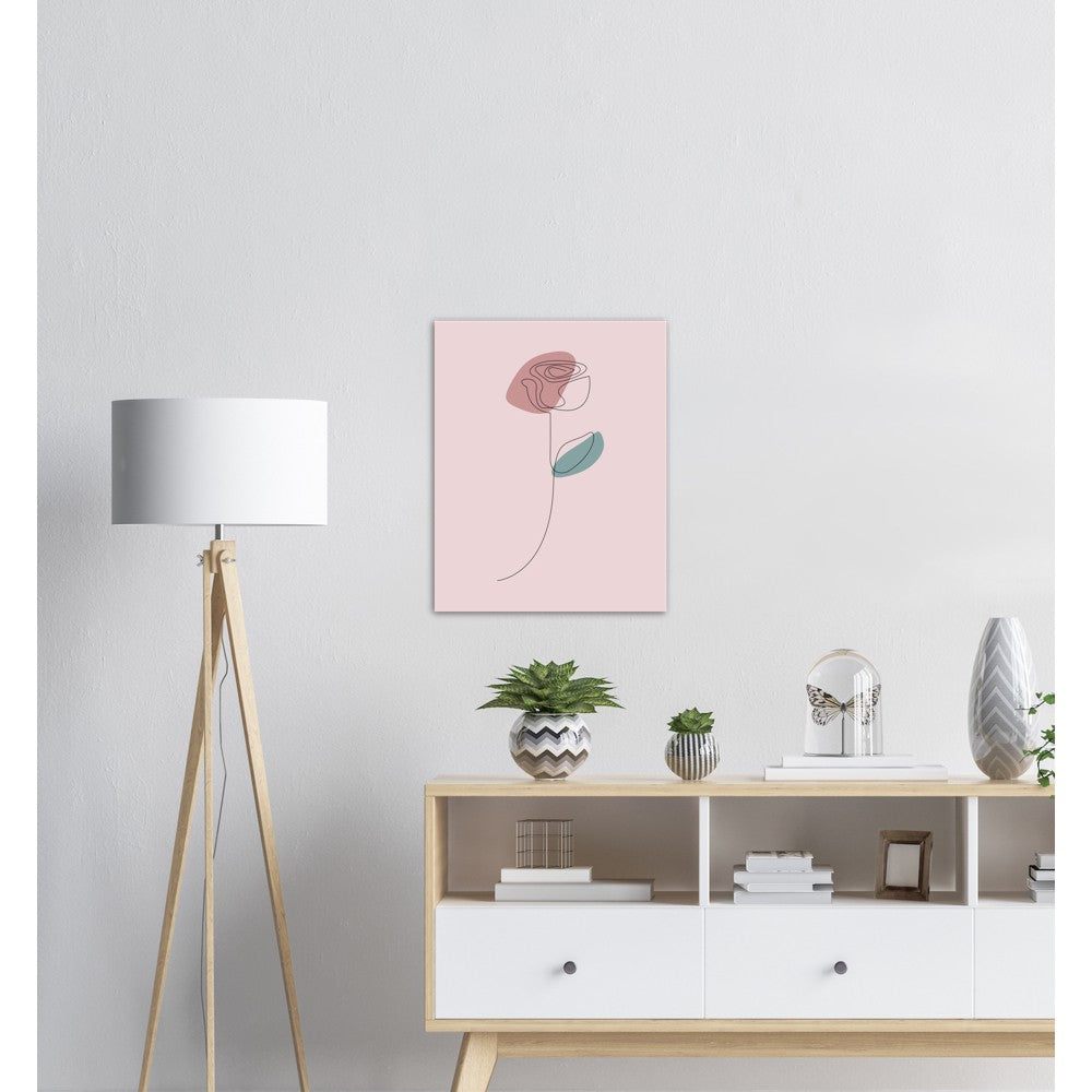 Rose | Line Art | Plakat | Abstrakt | Poster | Kunst til veggen'