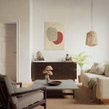 Last inn bildet i Galleri-visningsprogrammet, Trendy Lines No.6 | Line Art | Plakat | Poster | Jotun 12080 Soft Radiance, 10430 Dempet Savanne, 20207 Statement Red
