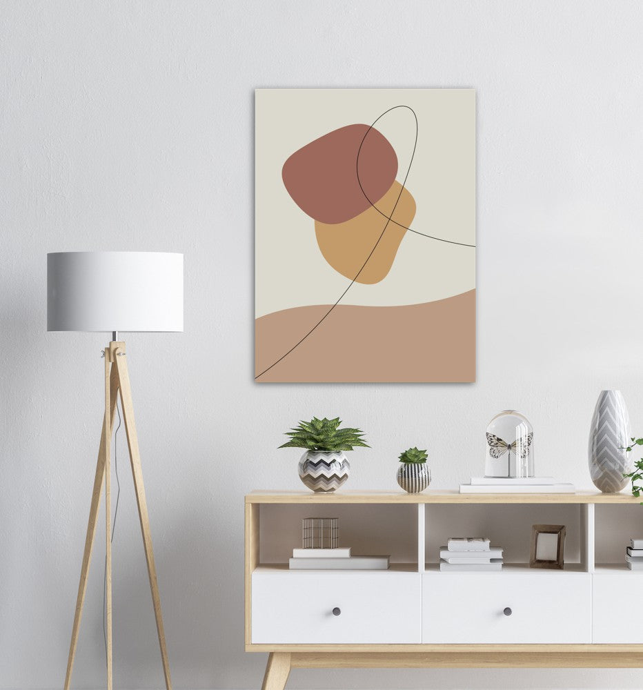Trendy Lines No.1 | Abstrakt | Line Art | Trendfarger | Kunst | Poster | Plakat
