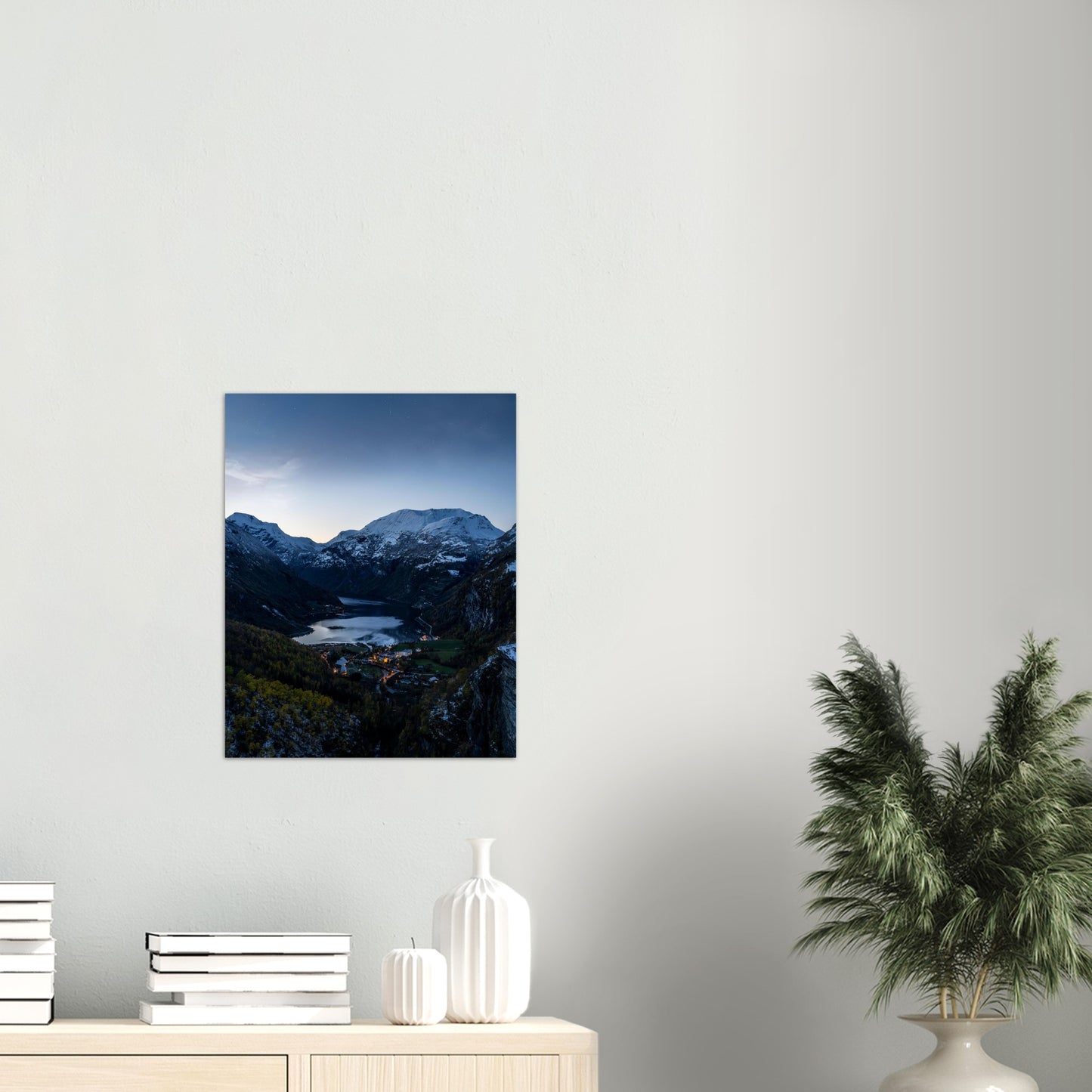 Blåtime i Geiranger | Fotokunst | Plakat | Poster | Veggkunst