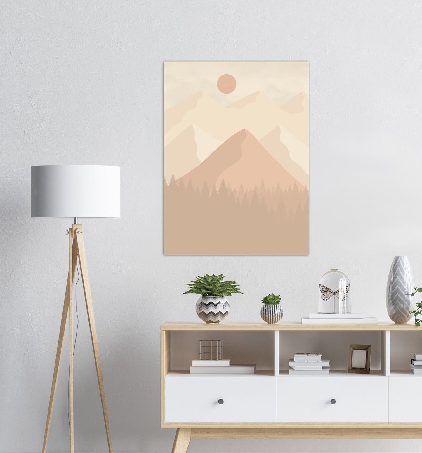 Beige Landskap nr.7 | Digital Kunst | Plakat | Poster | Veggkunst | Beige