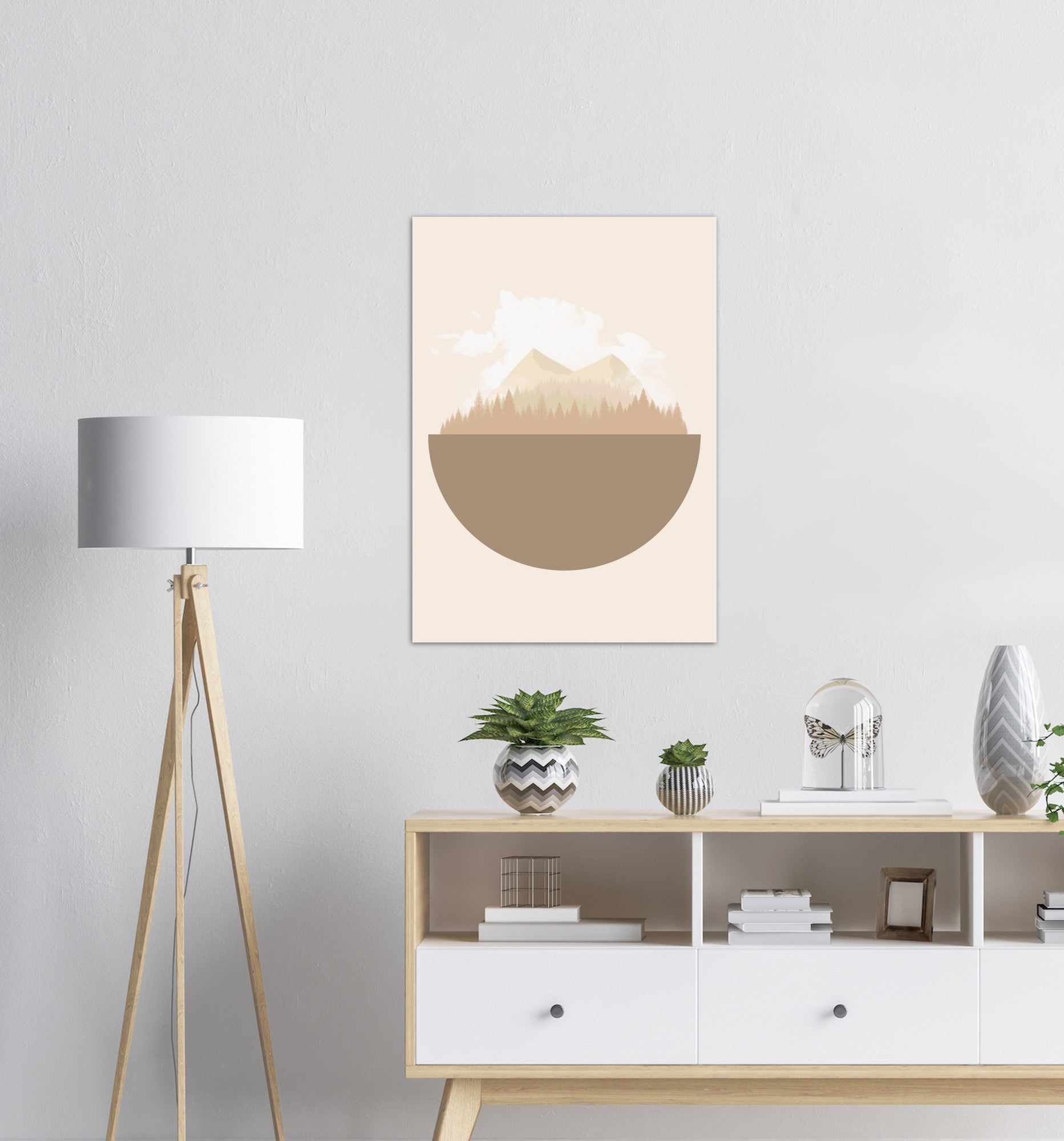 Jordklode Beige nr.2 | Digital Kunst | Plakat | Poster | Veggkunst | Beige