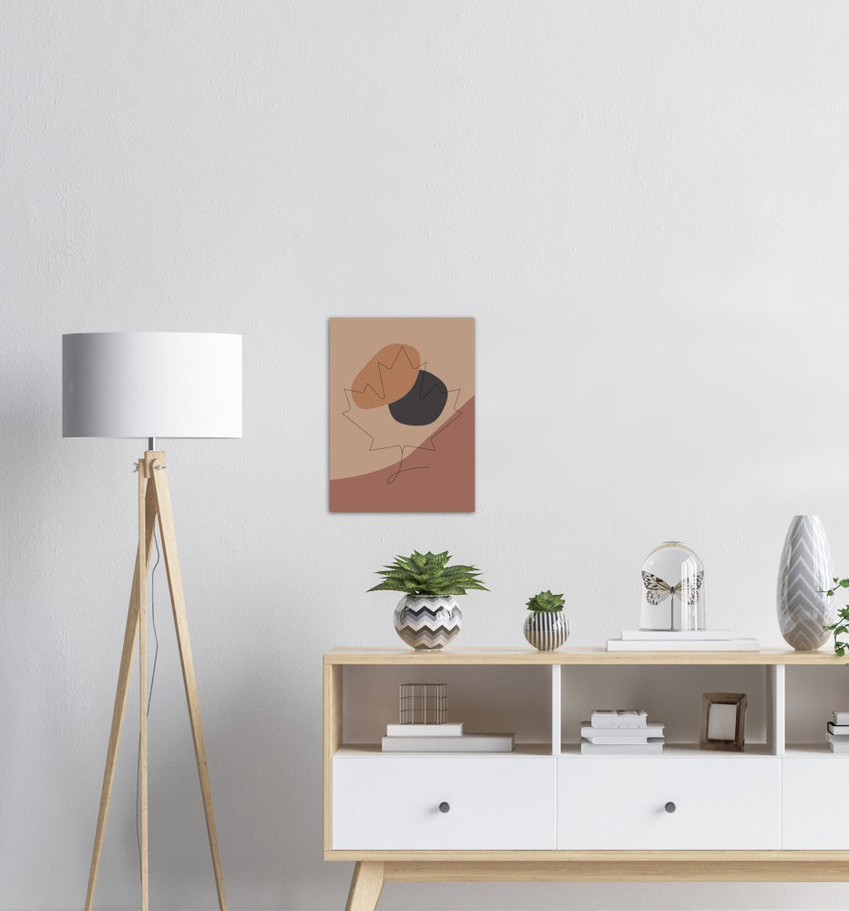 Lønneblad Nr.2 | Line Art | Poster | Plakat | Abstrakt | Kunst