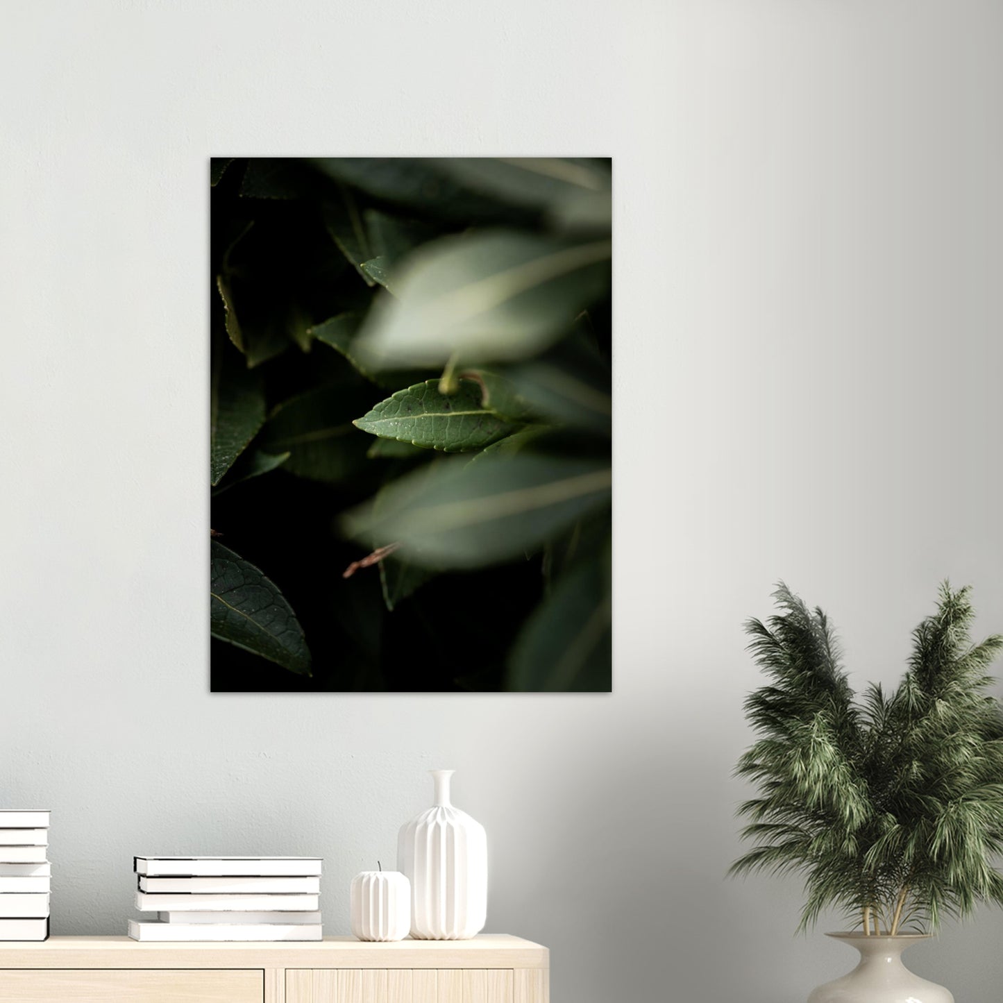 Blader nr.5 | Fotokunst | Plakat | Poster | Veggkunst | Mørkegrønn
