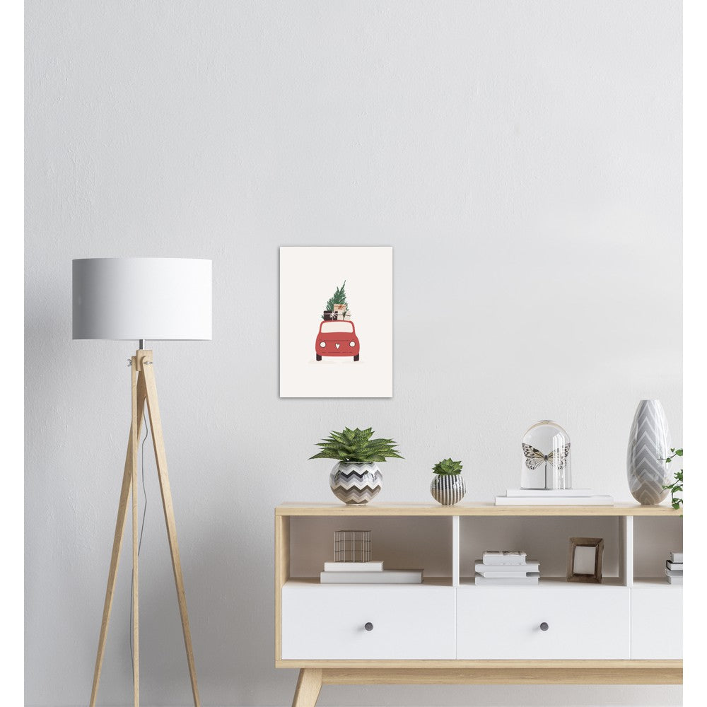 Julebil No.2 | Julepynt | Plakat | Poster | Jul | Juledekorasjon
