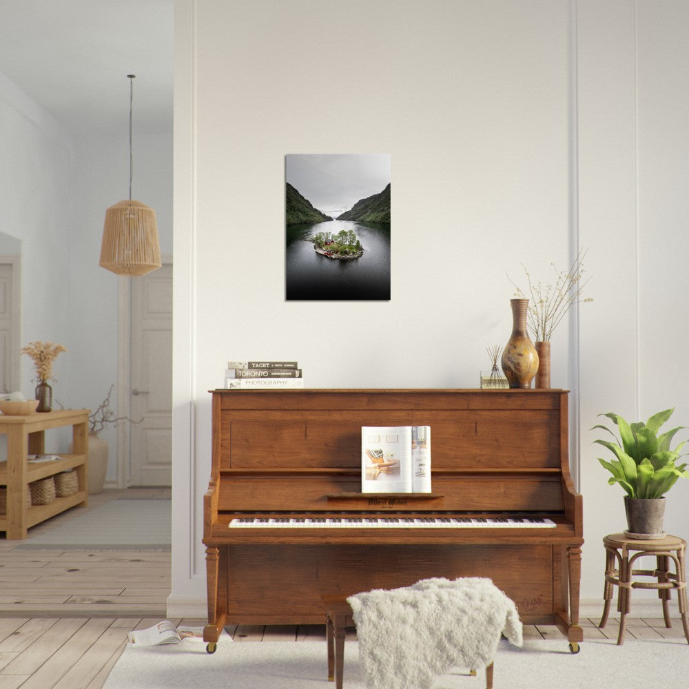 Hytten på øyen | Fotokunst | Plakat