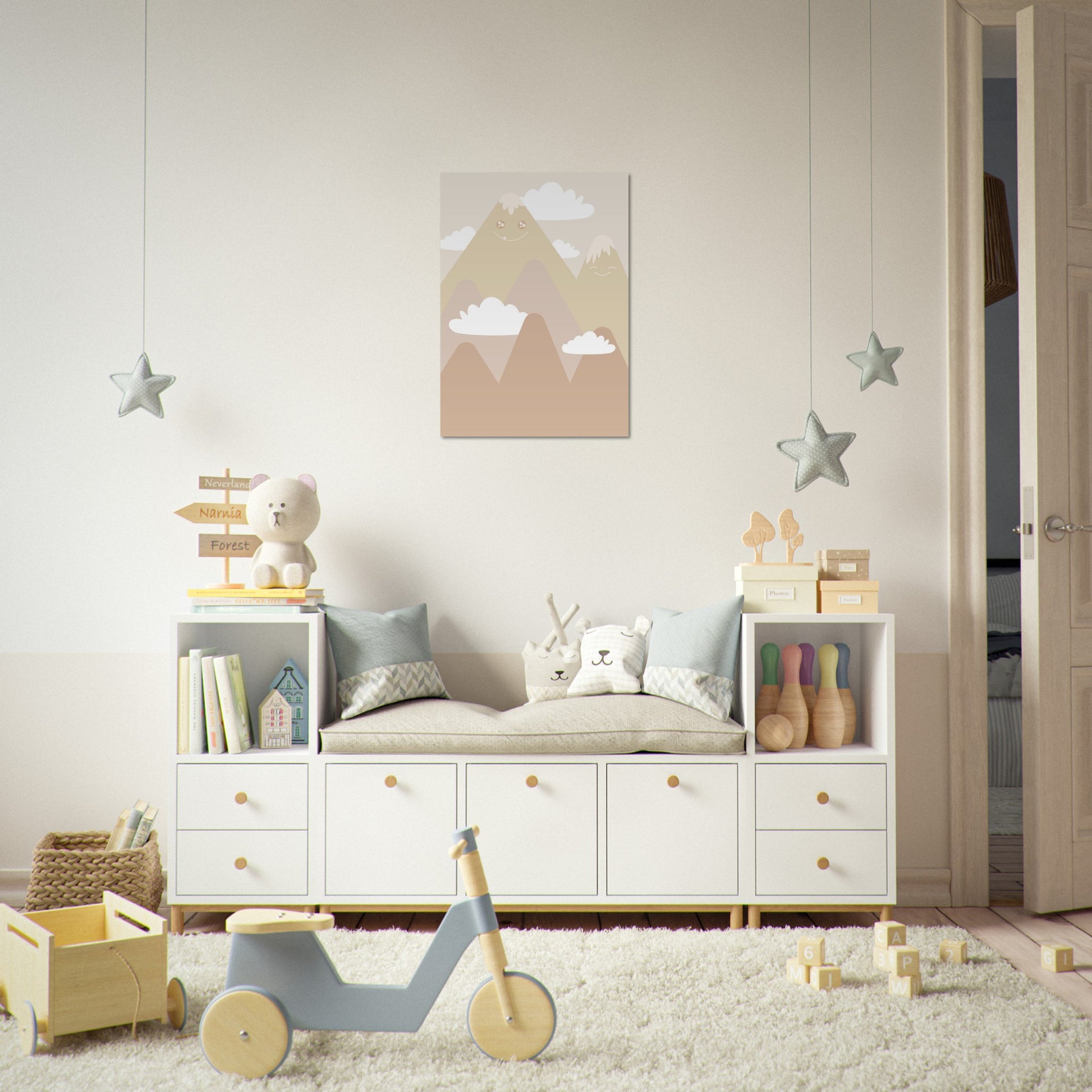 Landskap for barn nr.3 | Kunst til barn | Plakat | Poster | Barnerom