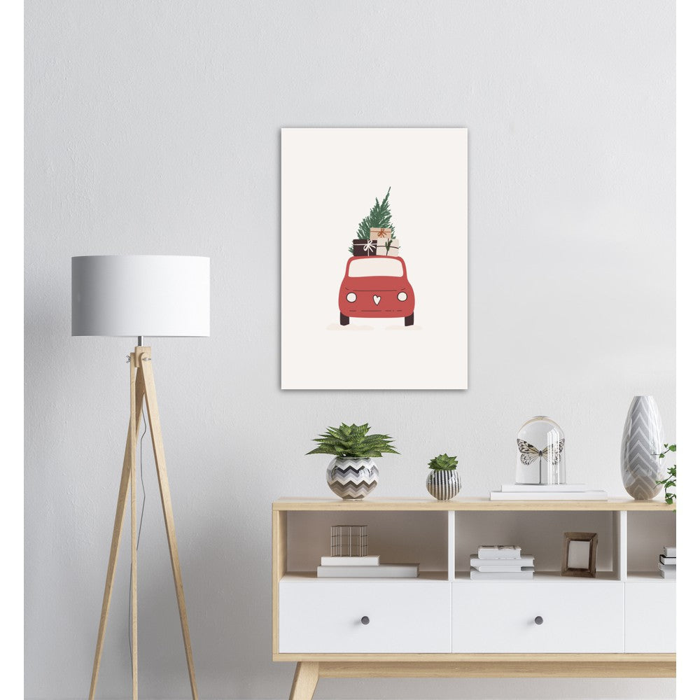 Julebil No.2 | Julepynt | Plakat | Poster | Jul | Juledekorasjon