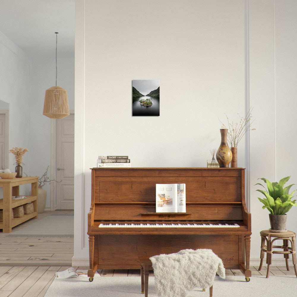 Hytten på øyen | Fotokunst | Plakat