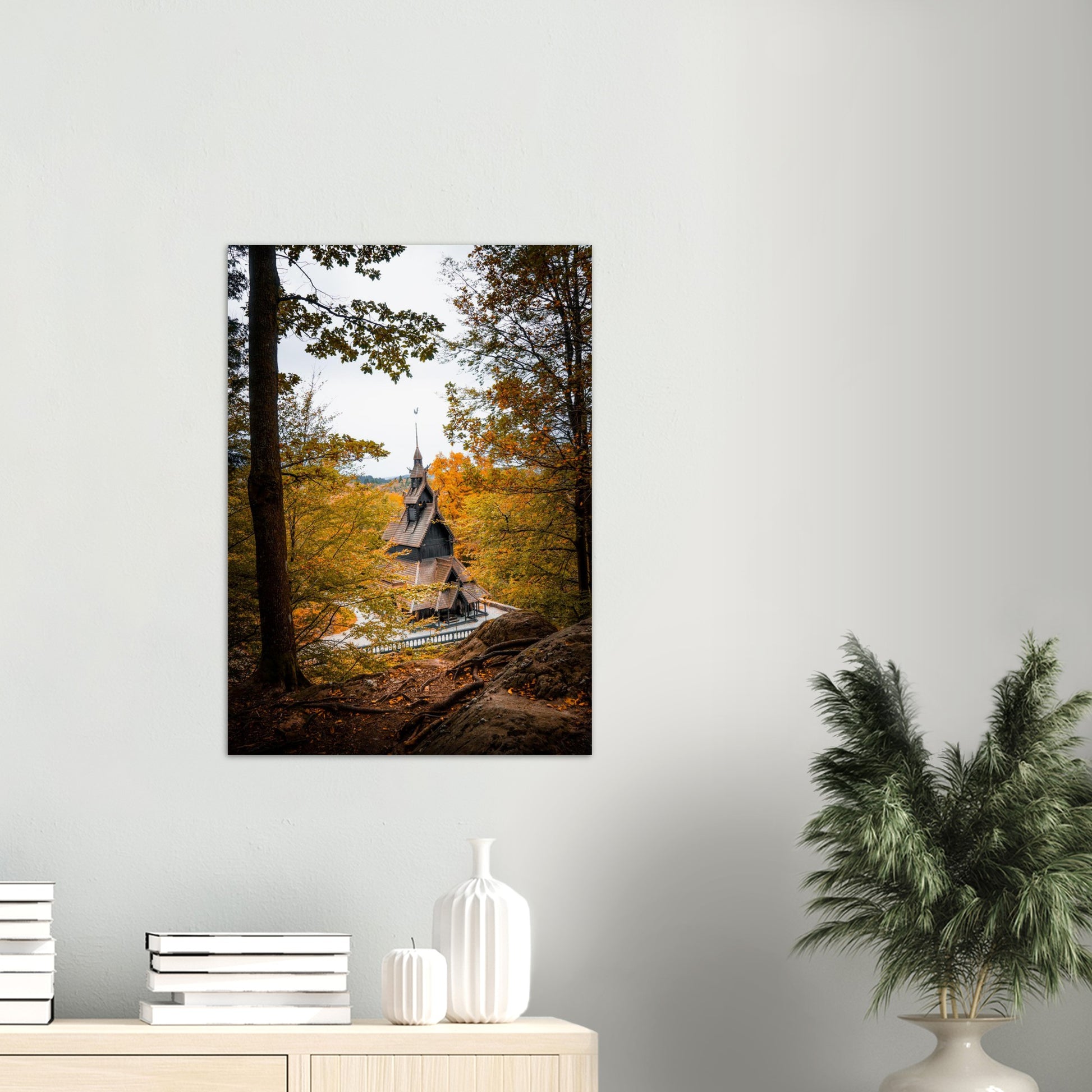 Fantoft Stavkirke | Fotokunst | Plakat | Poster | Veggkunst