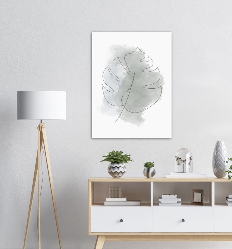 Monstera Nr.8 | Line Art | Poster | Plakat | Abstrakt | Kunst