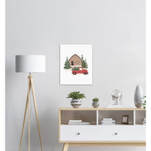 Last inn bildet i Galleri-visningsprogrammet, Hytten | Julepynt | Plakat | Poster | Jul | Juledekorasjon
