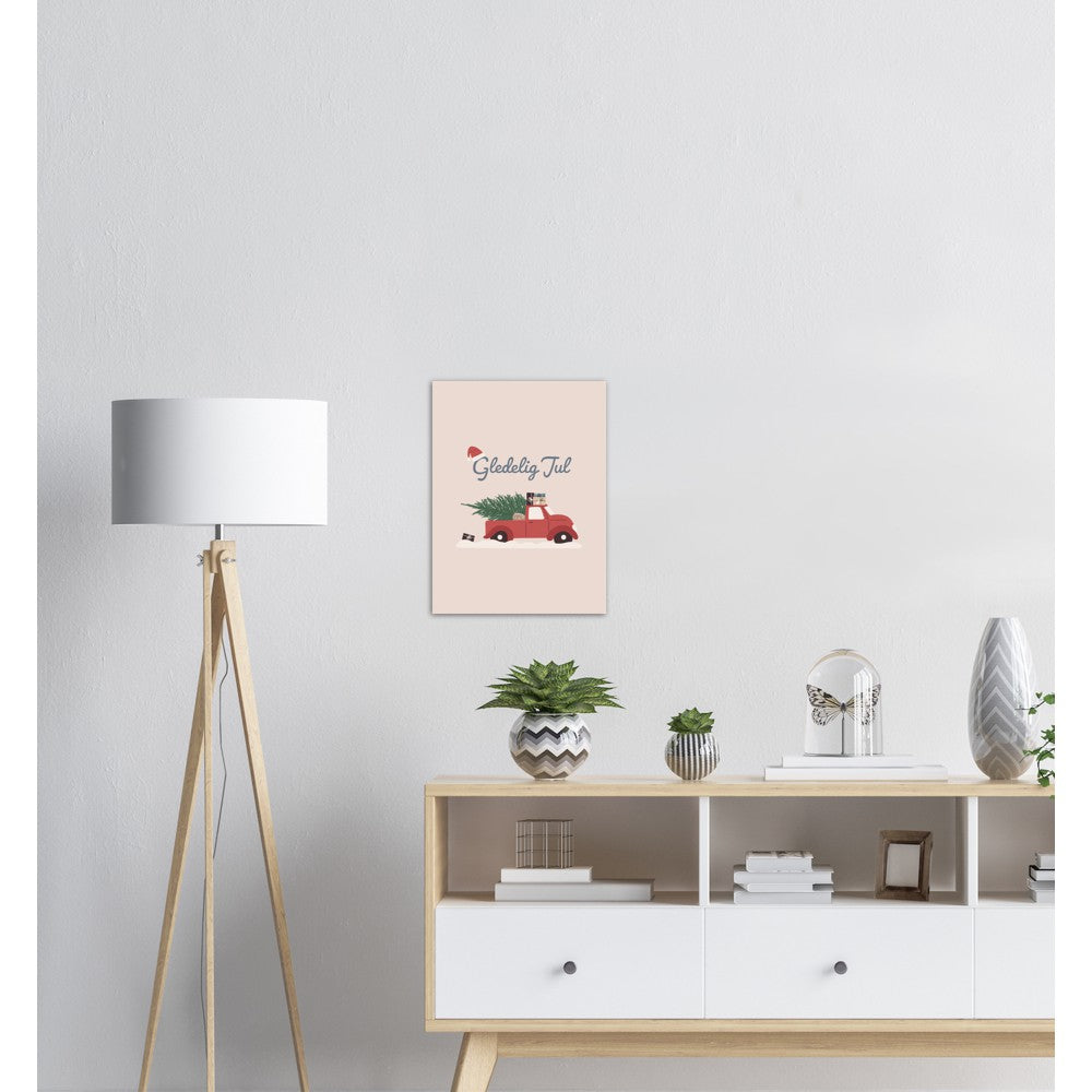Julebil | Julepynt | Plakat | Poster | Jul | Juledekorasjon 