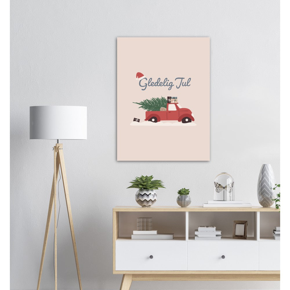 Julebil | Julepynt | Plakat | Poster | Jul | Juledekorasjon 