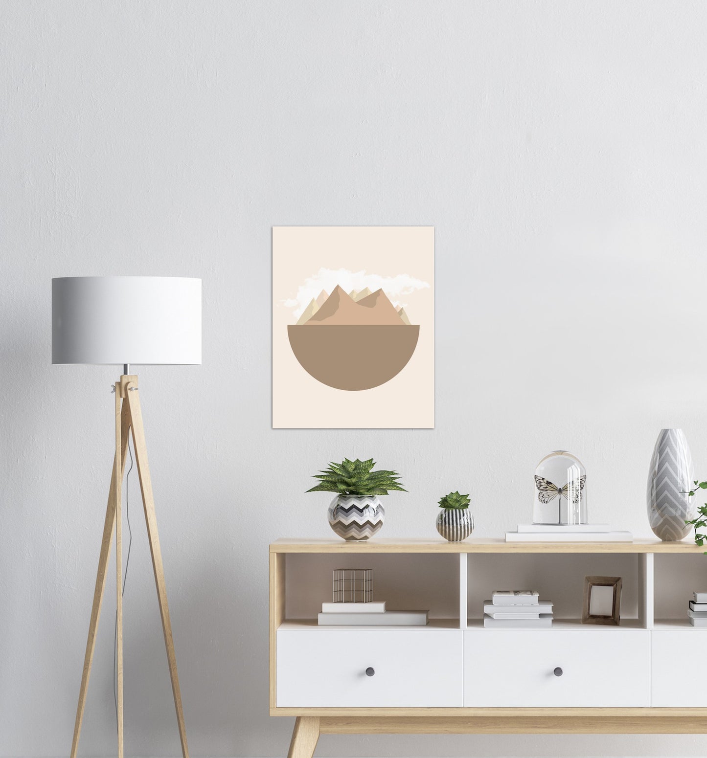 Jordklode Beige nr.4 | Digital Kunst | Plakat | Poster | Veggkunst | Beige