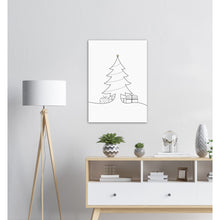 Last inn bildet i Galleri-visningsprogrammet, Juletre Line Art No.2 | Julepynt | Plakat | Poster | Jul | Juledekorasjon
