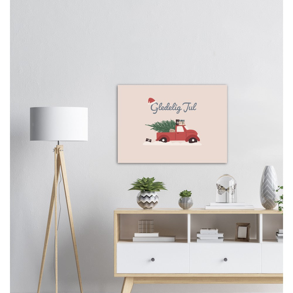 Julebil - Horisontal | Julepynt | Plakat | Poster | Jul | Juledekorasjon