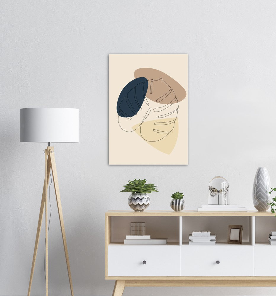 Monstera Nr.3 | Line Art | Poster | Plakat | Abstrakt | Kunst