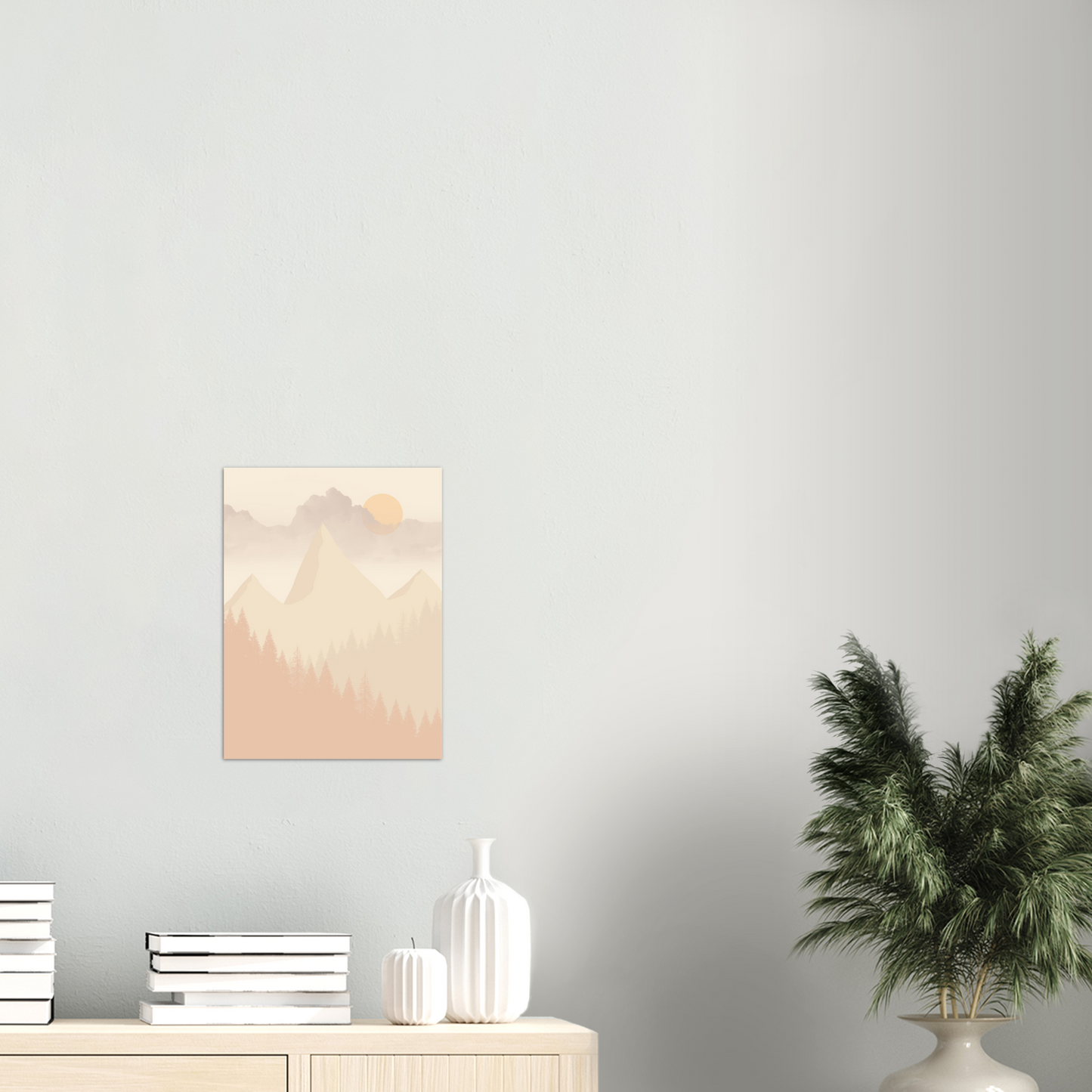 Beige landskap nr.3 | Digital Kunst | Plakat | Poster | Veggkunst