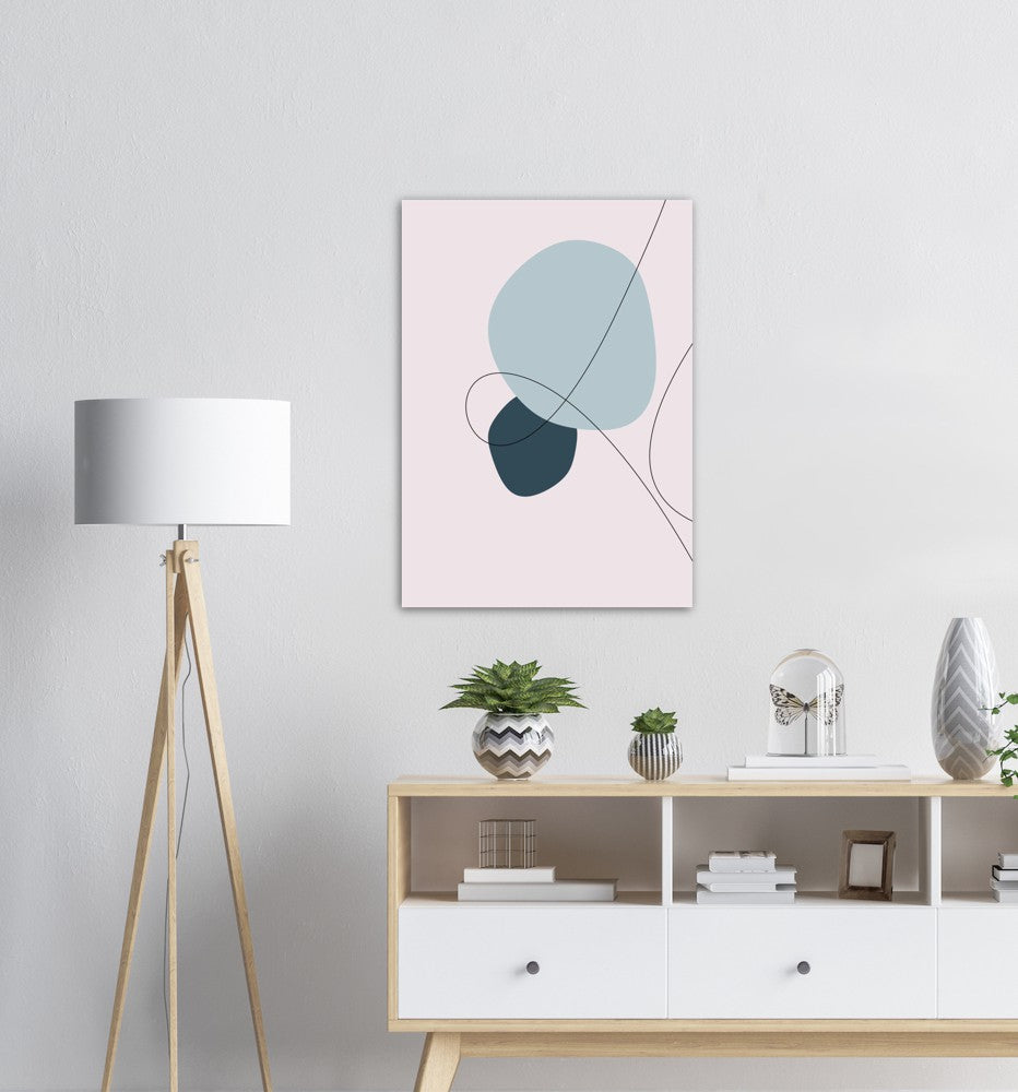 Blue Wind No.2 | Abstrakt | Line Art | Trendfarger | Kunst | Poster | Plakat
