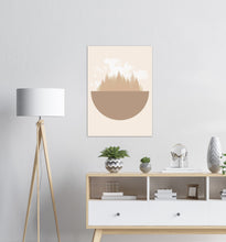 Last inn bildet i Galleri-visningsprogrammet, Jordklode Beige nr.2 | Digital Kunst | Plakat | Poster | Veggkunst | Beige
