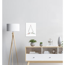 Last inn bildet i Galleri-visningsprogrammet, Juletre Line Art No.1 | Julepynt | Plakat
