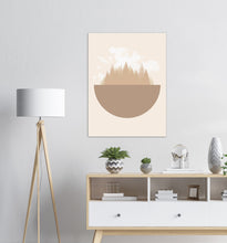 Last inn bildet i Galleri-visningsprogrammet, Jordklode Beige nr.2 | Digital Kunst | Plakat | Poster | Veggkunst | Beige
