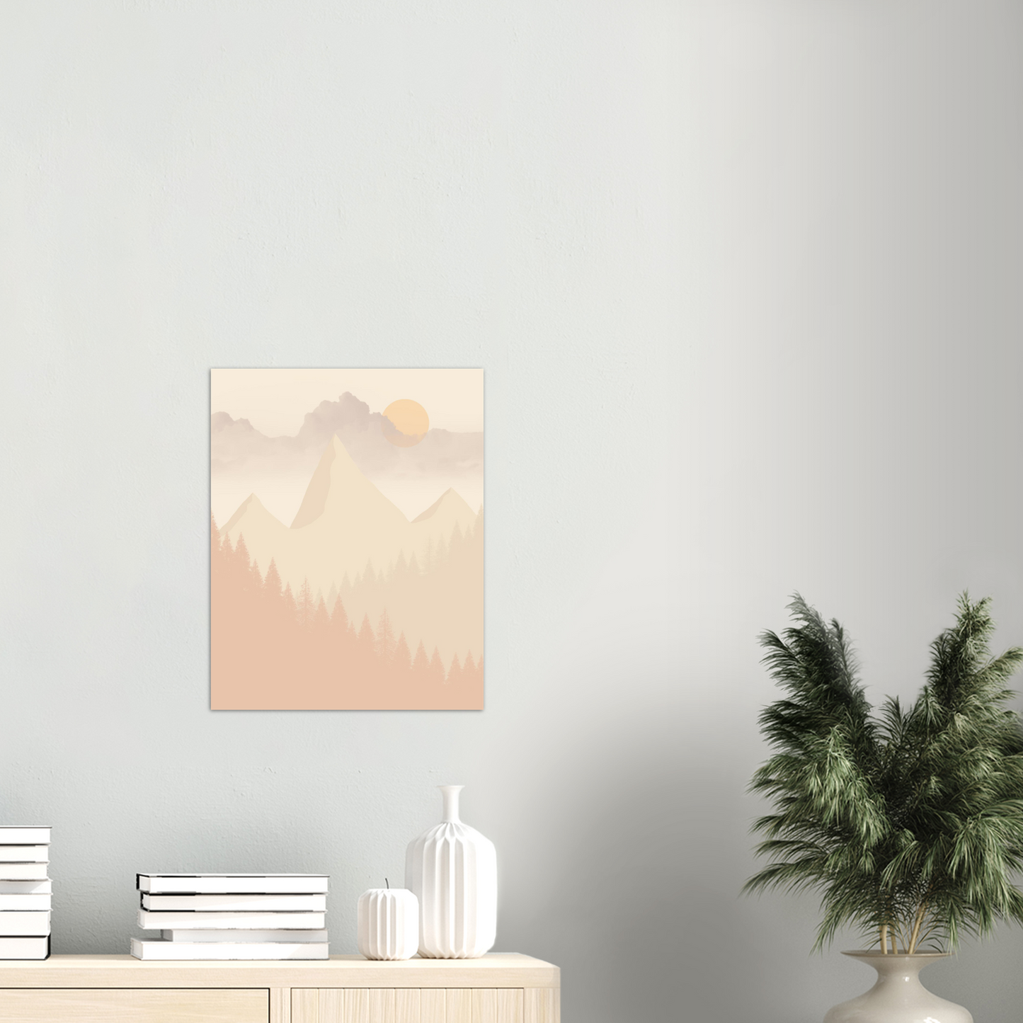 Beige landskap nr.3 | Digital Kunst | Plakat | Poster | Veggkunst