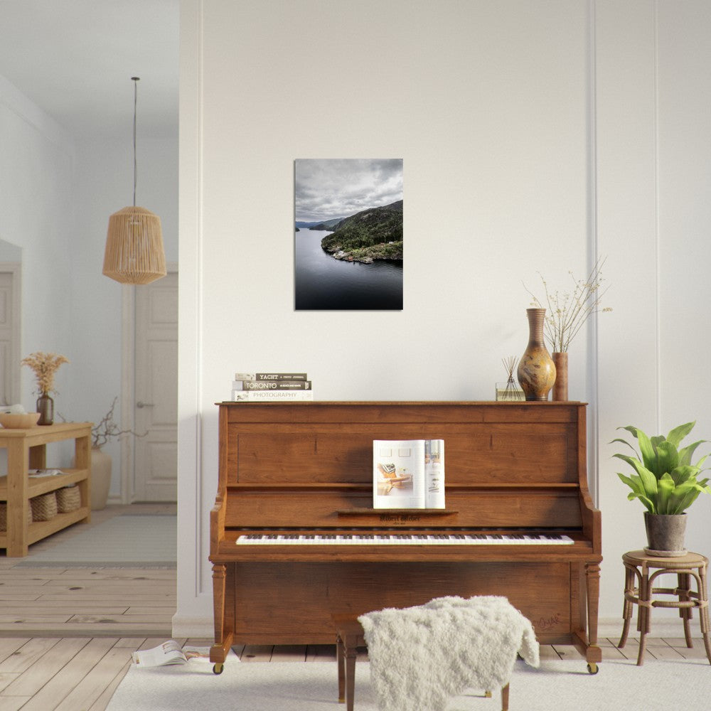 Hyttene ved fjorden | Fotokunst | Plakat