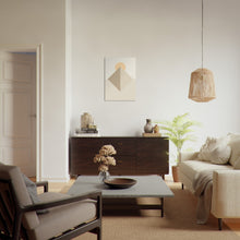 Last inn bildet i Galleri-visningsprogrammet, Trendy Shapes No.1 | Plakat | Poster | Jotun  0486 Silke, 12123 Contemporary White, 1520 Cheerful Peach, 1276 Soft, 10430 Dempet Savanne
