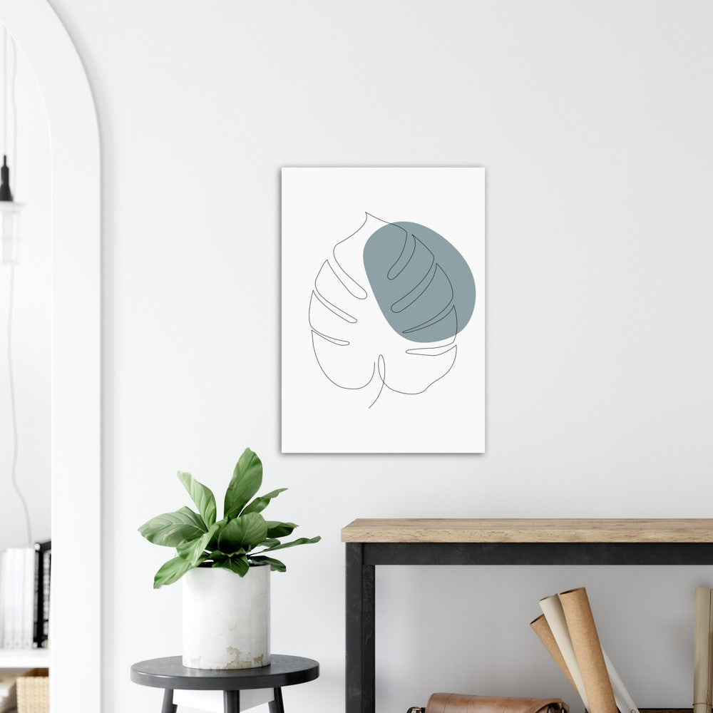 Monstera Nr.4 | Line Art | Poster | Plakat | Abstrakt | Kunst