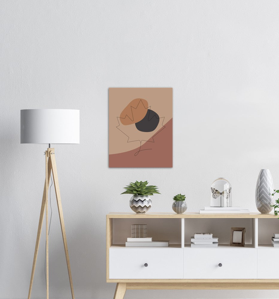 Lønneblad Nr.2 | Line Art | Poster | Plakat | Abstrakt | Kunst
