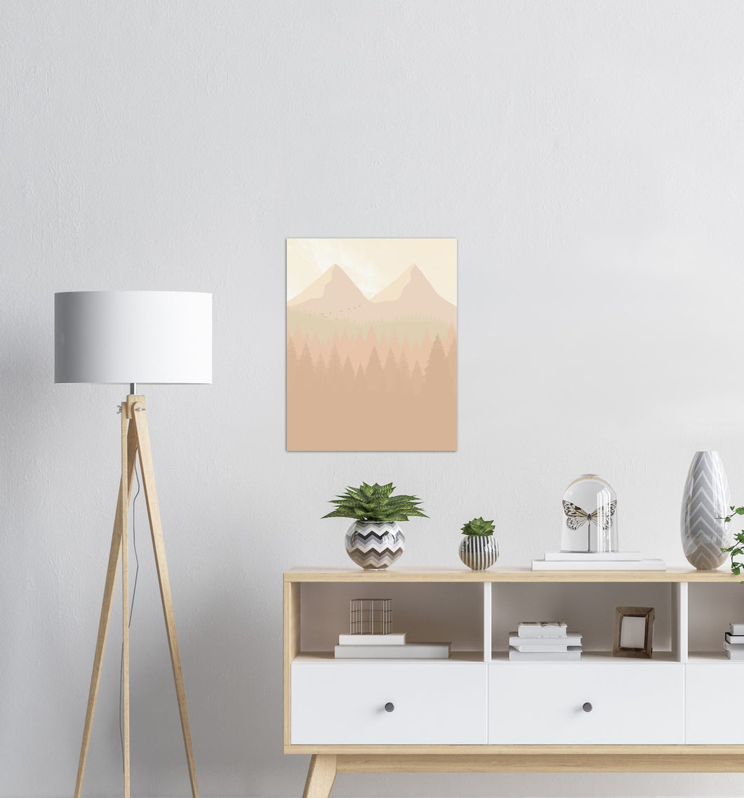 Beige Landskap nr.6 | Digital Kunst | Plakat | Poster | Veggkunst | Beige