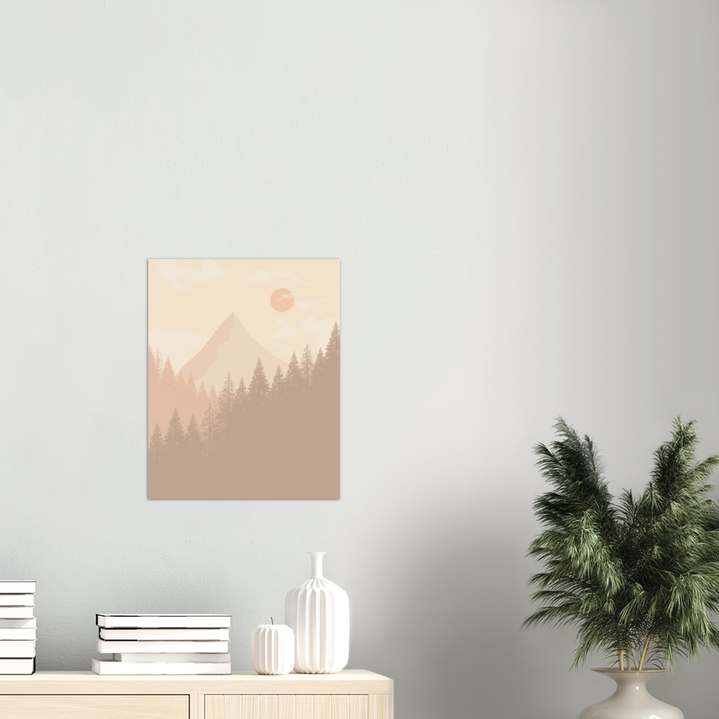 Beige Landskap nr.4 | Digital Kunst | Plakat | Poster | Veggkunst